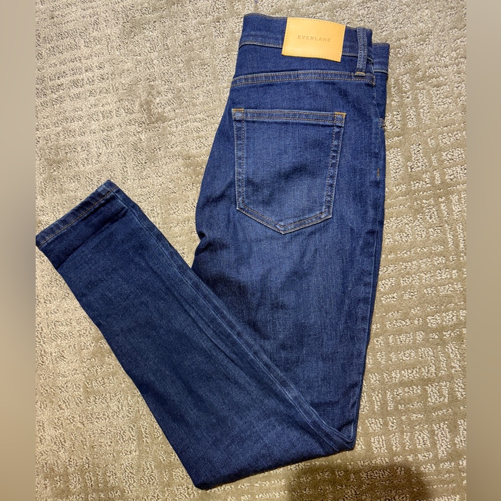 Everlane High Rise Blue Jeans Classic Tapered Fit